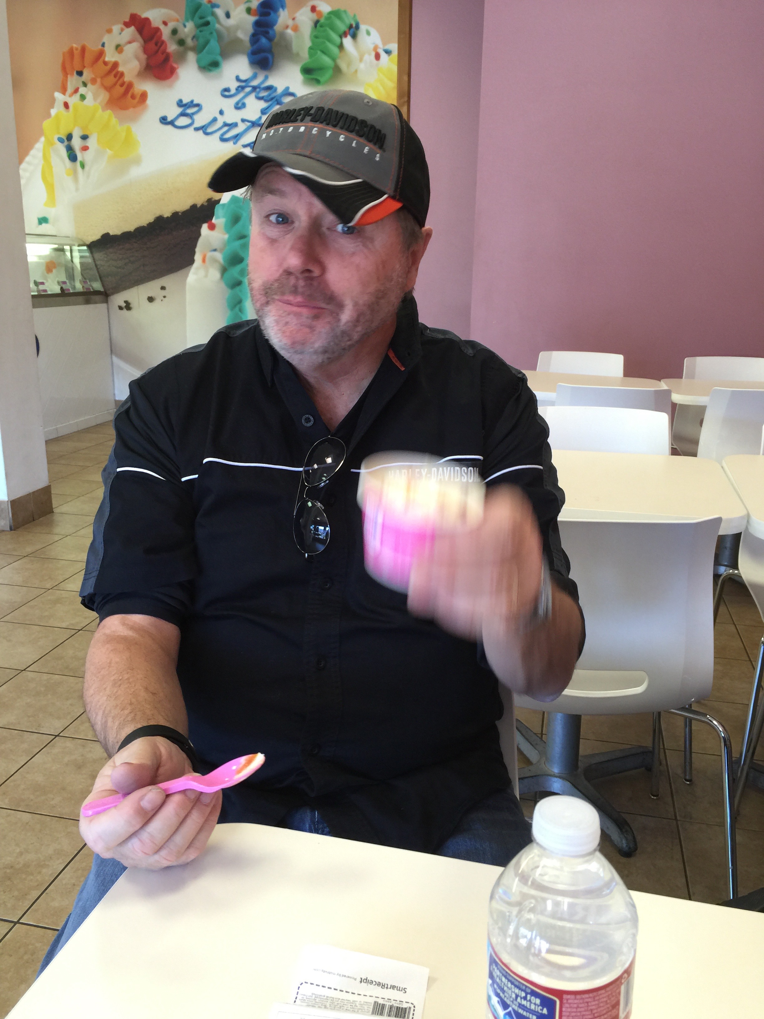 JT at Baskin Robbins