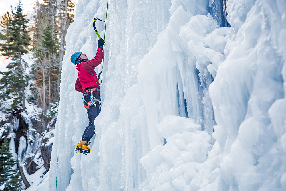 Ouray ice climbing