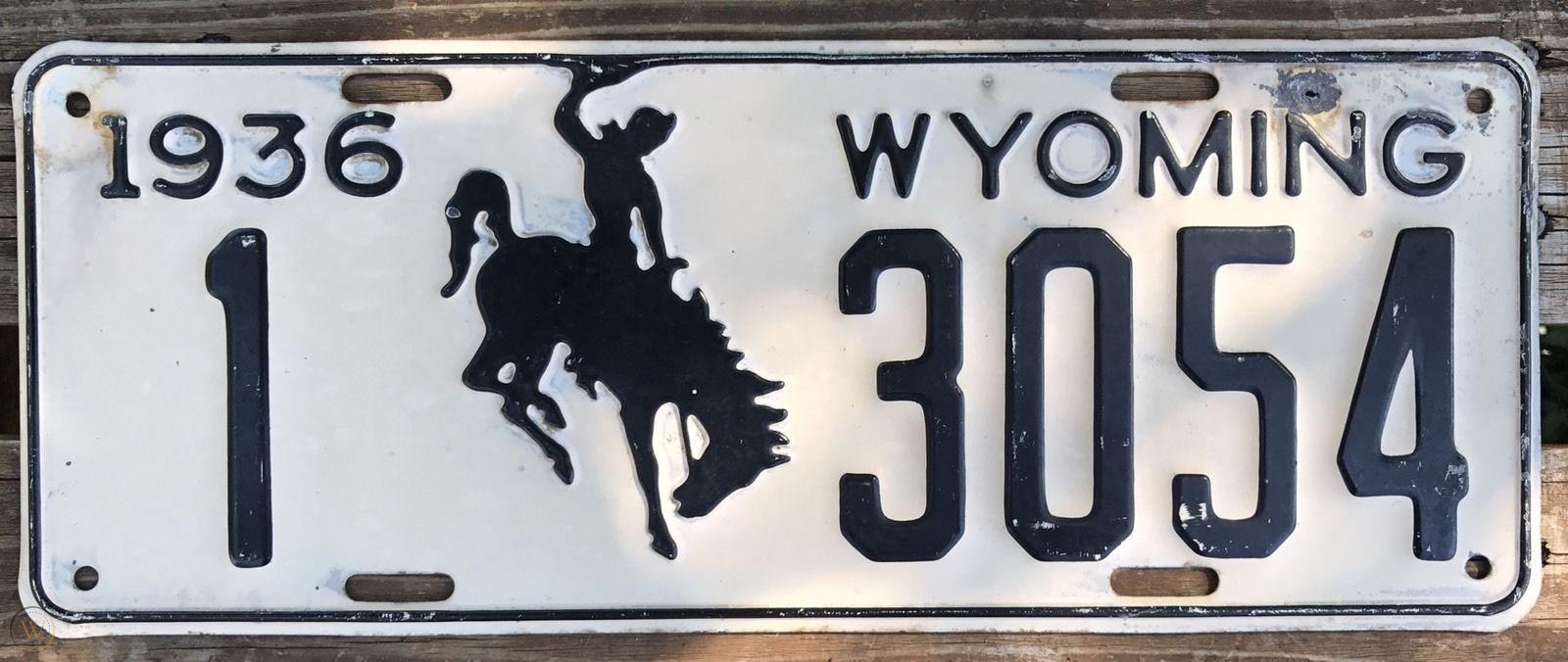 D-16, 1936 Wy Plate